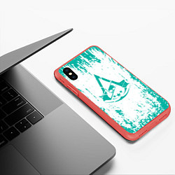 Чехол iPhone XS Max матовый Ассасин крид assassins creed, цвет: 3D-красный — фото 2