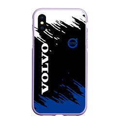 Чехол iPhone XS Max матовый Volvo - Texture