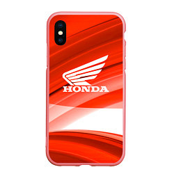 Чехол iPhone XS Max матовый Honda logo auto, цвет: 3D-баблгам