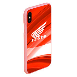 Чехол iPhone XS Max матовый Honda logo auto, цвет: 3D-баблгам — фото 2