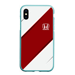 Чехол iPhone XS Max матовый Honda - Red sport, цвет: 3D-мятный