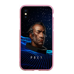 Чехол iPhone XS Max матовый Prey space game, цвет: 3D-розовый