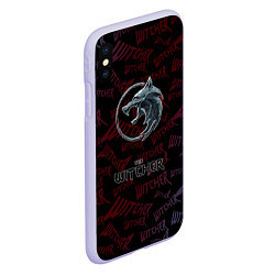 Чехол iPhone XS Max матовый The Witcher Игра классная, цвет: 3D-светло-сиреневый — фото 2