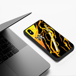 Чехол iPhone XS Max матовый Kisatsutai - Zenitsu Agatsuma, цвет: 3D-черный — фото 2