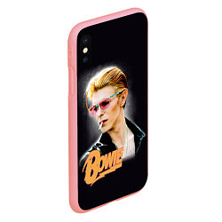 Чехол iPhone XS Max матовый David Bowie Smoking, цвет: 3D-баблгам — фото 2