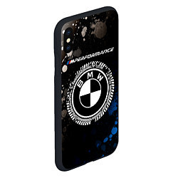 Чехол iPhone XS Max матовый БМВ Краски, цвет: 3D-черный — фото 2
