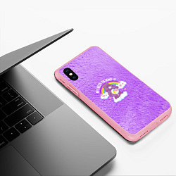 Чехол iPhone XS Max матовый My best friend bear, цвет: 3D-баблгам — фото 2