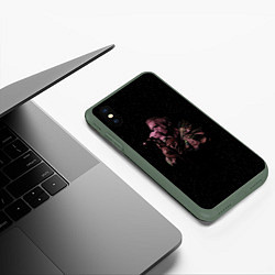 Чехол iPhone XS Max матовый Фараон Одинокая Звезда Pharaoh, цвет: 3D-темно-зеленый — фото 2