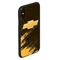 Чехол iPhone XS Max матовый CHEVROLET Яркий, цвет: 3D-черный — фото 2