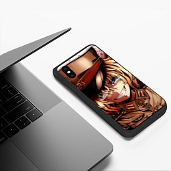 Чехол iPhone XS Max матовый Tanya Degurechaff с патронами, цвет: 3D-черный — фото 2