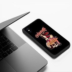 Чехол iPhone XS Max матовый Aerosmith , Аэросмит, цвет: 3D-черный — фото 2