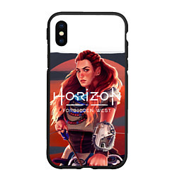 Чехол iPhone XS Max матовый Aloy Horizon, цвет: 3D-черный