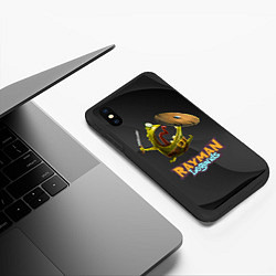 Чехол iPhone XS Max матовый Rayman Legends Black, цвет: 3D-черный — фото 2