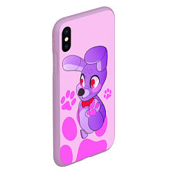 Чехол iPhone XS Max матовый Bonnie the Rabbit UCN, цвет: 3D-сиреневый — фото 2