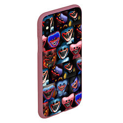 Чехол iPhone XS Max матовый POPPY PLAYTIME - РАЗНЫЙ ХАГГИ ВАГГИ, цвет: 3D-малиновый — фото 2