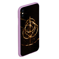 Чехол iPhone XS Max матовый ELDEN RING SYMBOL ВЕЛИКИЕ РУНЫ, цвет: 3D-сиреневый — фото 2