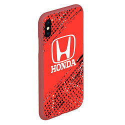 Чехол iPhone XS Max матовый HONDA хонда sport, цвет: 3D-красный — фото 2