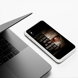Чехол iPhone XS Max матовый Fallout - Joshua Graham, цвет: 3D-белый — фото 2