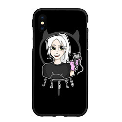 Чехол iPhone XS Max матовый Девушка ведьма - забей, цвет: 3D-черный