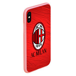 Чехол iPhone XS Max матовый Ac milan милан, цвет: 3D-баблгам — фото 2