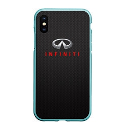 Чехол iPhone XS Max матовый Infinity спорт, цвет: 3D-мятный