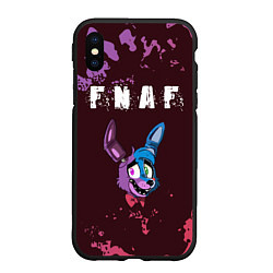 Чехол iPhone XS Max матовый FIVE NIGHTS AT FREDDYS - БОННИ, цвет: 3D-черный