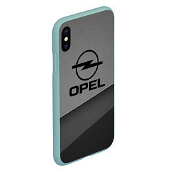 Чехол iPhone XS Max матовый Opel astra, цвет: 3D-мятный — фото 2