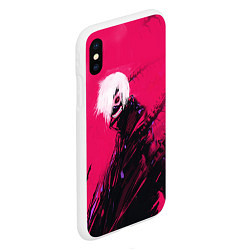 Чехол iPhone XS Max матовый Канеки Кен Kaneki Tokyo Ghoul, цвет: 3D-белый — фото 2