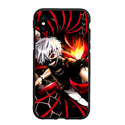 Чехол iPhone XS Max матовый Tokyo Ghoul Токийский Гуль Red Snake, цвет: 3D-черный