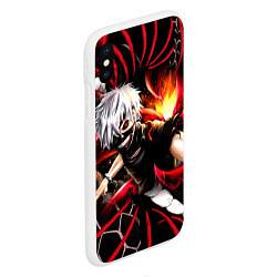 Чехол iPhone XS Max матовый Tokyo Ghoul Токийский Гуль Red Snake, цвет: 3D-белый — фото 2