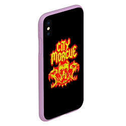 Чехол iPhone XS Max матовый ZillaKami x SosMula City Morgue Цербер, цвет: 3D-сиреневый — фото 2