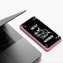 Чехол iPhone XS Max матовый Лучшему рыбаку, цвет: 3D-малиновый — фото 2