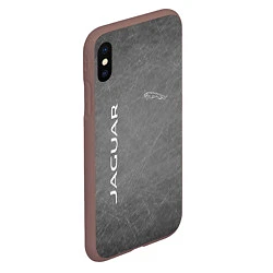 Чехол iPhone XS Max матовый ЯГУАР, цвет: 3D-коричневый — фото 2