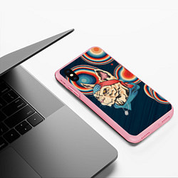Чехол iPhone XS Max матовый Кот-комикадзе, цвет: 3D-баблгам — фото 2