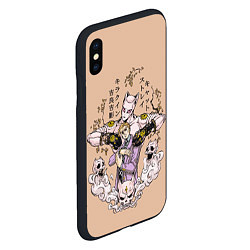 Чехол iPhone XS Max матовый KILLER QUEEN Йошикаге Кира JOJO PART 4, цвет: 3D-черный — фото 2