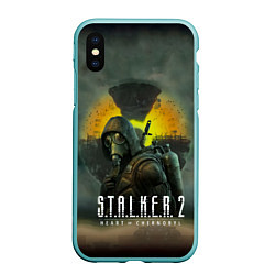 Чехол iPhone XS Max матовый S T A L K E R 2 Heart of Chernobyl Сталкер 2 Сердц