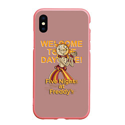 Чехол iPhone XS Max матовый Five Nights at Freddys: Security Breach - Воспитат, цвет: 3D-баблгам