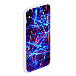 Чехол iPhone XS Max матовый Neon pattern Fashion 2055, цвет: 3D-белый — фото 2