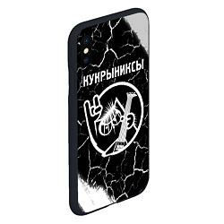 Чехол iPhone XS Max матовый Кукрыниксы - КОТ - Краски, цвет: 3D-черный — фото 2