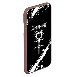 Чехол iPhone XS Max матовый Ghostemane trash, цвет: 3D-коричневый — фото 2