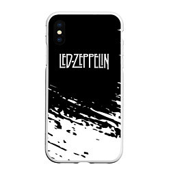 Чехол iPhone XS Max матовый LED ZEPPELIN ЛЕД ЗЕППЕЛИН