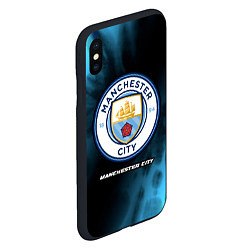 Чехол iPhone XS Max матовый МАНЧЕСТЕР СИТИ Manchester City 5, цвет: 3D-черный — фото 2