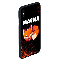 Чехол iPhone XS Max матовый Мария ЛИСИЧКА Краска, цвет: 3D-черный — фото 2