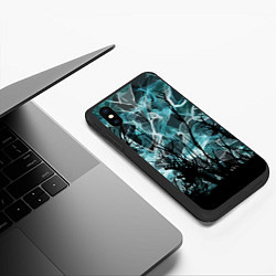 Чехол iPhone XS Max матовый Темный лес Дополнение Коллекция Get inspired! F-r-, цвет: 3D-черный — фото 2