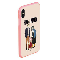 Чехол iPhone XS Max матовый Spy x Family Семья шпиона, цвет: 3D-баблгам — фото 2