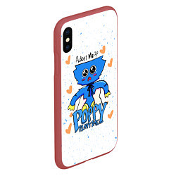 Чехол iPhone XS Max матовый POPPY PLAYTIME - KISSY MISSY КИССИ МИССИ, цвет: 3D-красный — фото 2