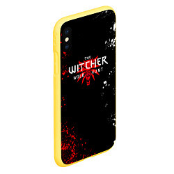 Чехол iPhone XS Max матовый THE WITCHER: Ведьмак: Охотник на Монстров, цвет: 3D-желтый — фото 2