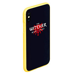 Чехол iPhone XS Max матовый THE WITCHER MONSTER SLAYER ВОЛК, цвет: 3D-желтый — фото 2