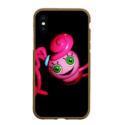 Чехол iPhone XS Max матовый POPPY PLAYTIME - Mommy long legs - Мама длинные но, цвет: 3D-коричневый