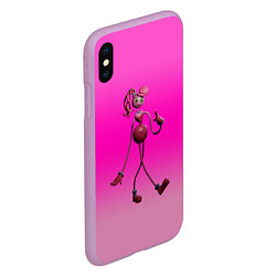 Чехол iPhone XS Max матовый POPPY PLAYTIME МАМА ДЛИННЫЕ НОГИ, цвет: 3D-сиреневый — фото 2